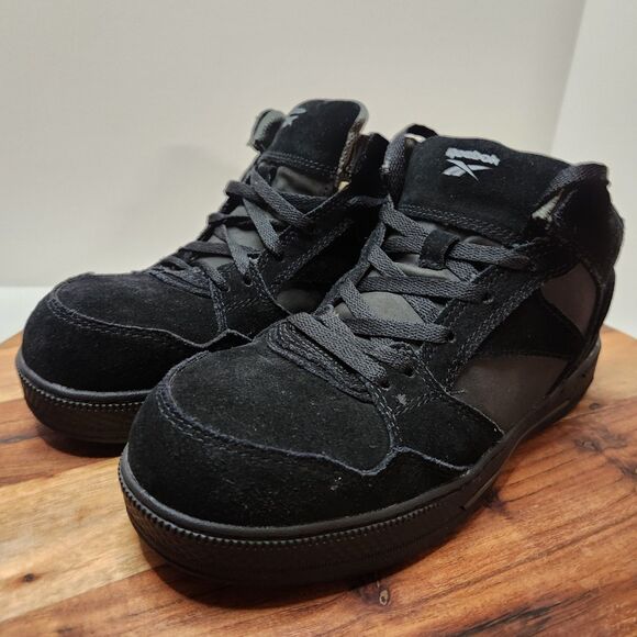 Reebok Dayod Composite Toe Work Sneakers Men’s 8 / Women’s 10 – Black High Top - Picture 2 of 11